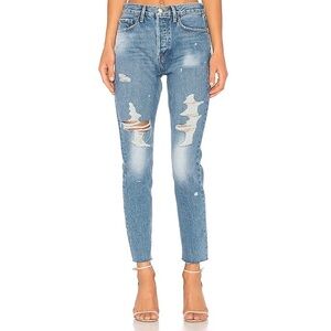 NWOT FRAME Denim Le Original Skinny Distressed Jeans in Vine Size 31